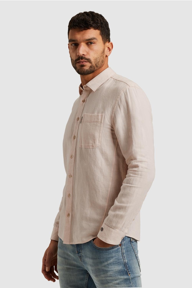 OVERHEMD VAN KATOEN LINNEN CSI2504264 7106 CREAM TAN